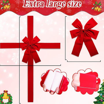Lazo de cinta colgante para puerta de Navidad