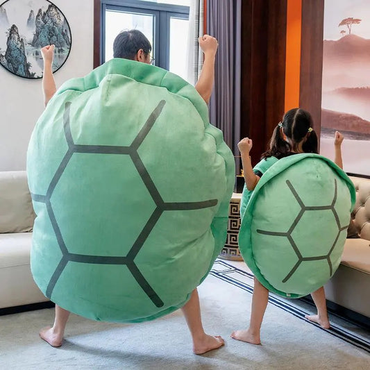 Almohadas Verdes Ponibles con Forma de Caparazón de Tortuga