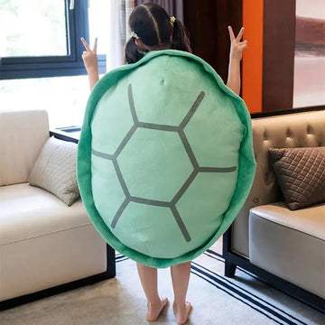 Almohada portátil con caparazón de tortuga