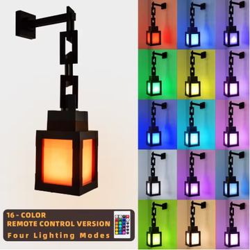 Luz de linterna RGB estilo píxel