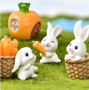 Mini figuras de animales de resina – Decoración de micro paisajes DIY